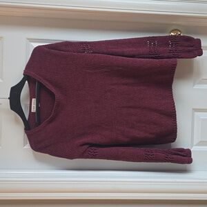 Maroon Knox Rose sweater size M